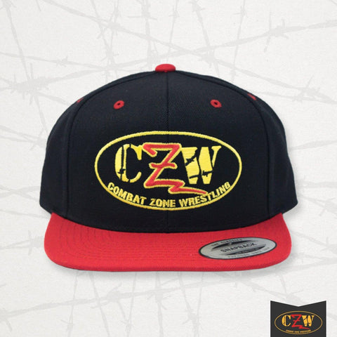 CZW "Logo" Black/Red Snapback - CZWstore