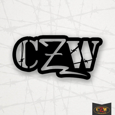 CZW "Logo" Black Cut Vinyl Decal - CZWstore