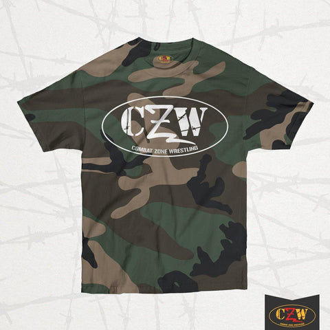 CZW "Logo White" Camo Shirt - CZWstore