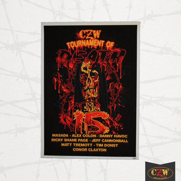 CZW "Tournament of Death 15" Poster CZWstore