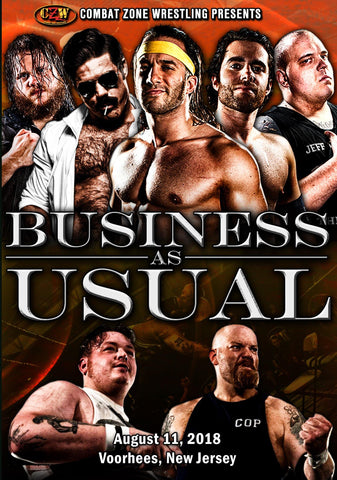 CZW "Business As Usual" 8/11/2018 DVD - CZWstore
