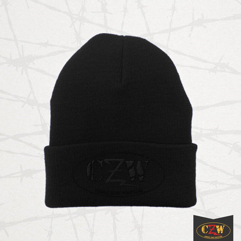 CZW "Black Logo" Black Beanie - CZWstore