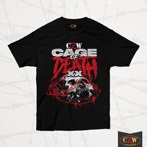 CZW "Cage of Death 20" Shirt - CZWstore