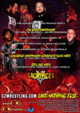CZW "Sacrifices" 5/13/2017 DVD - CZWstore