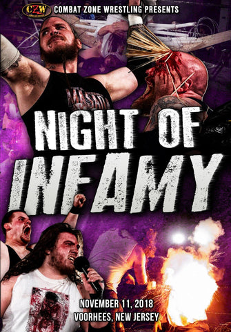 CZW "Night of Infamy" 11/11/2018 DVD - CZWstore
