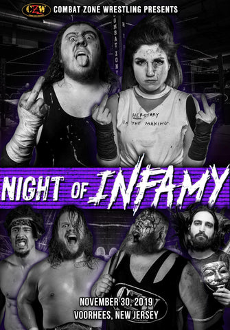 CZW "Night of Infamy 2019" 11/30/2019 DVD - CZWstore
